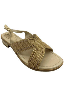 David Tate Women's Terrific Sandals Bone/Gold - Medium
